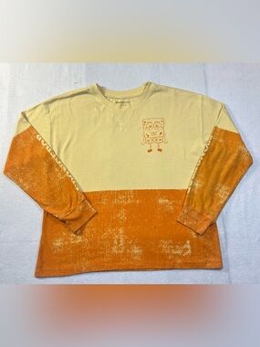 SpongeBob SquarePants Youth Long Sleeve Shirt Colorblock Yellow/Orange,Medium7/9